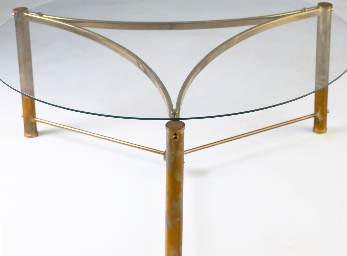 Vintage brass coffee table