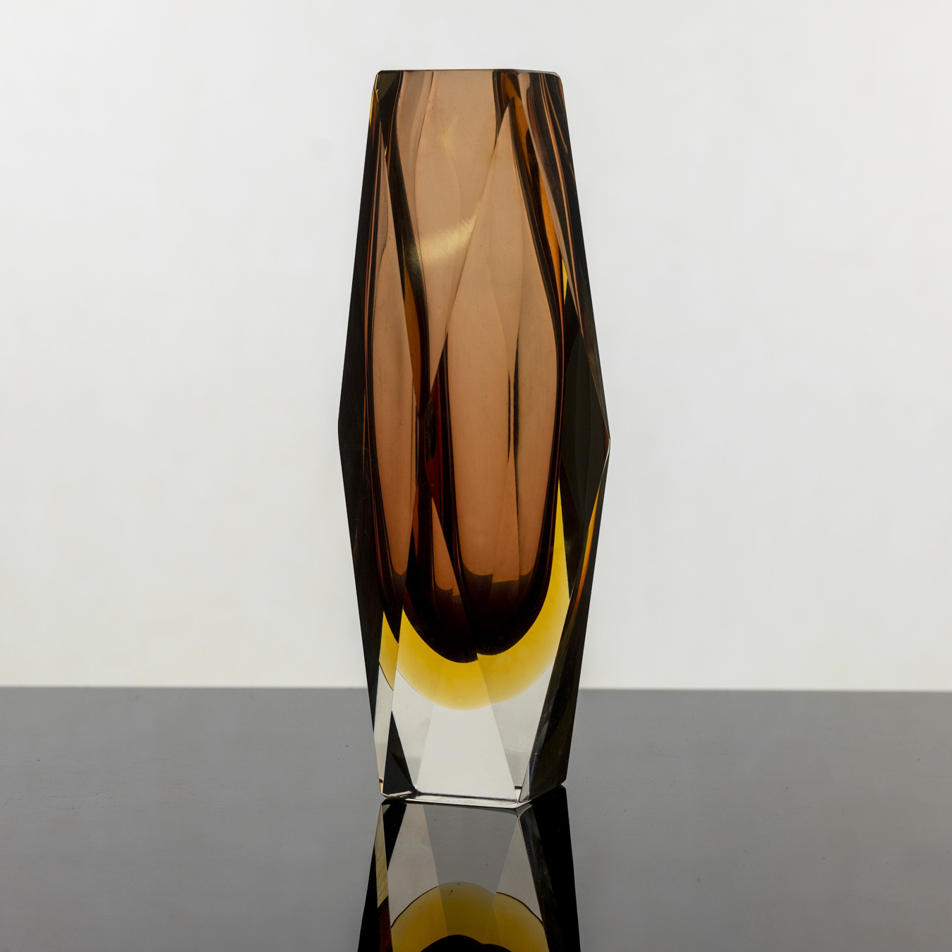 Brown Glass Vase