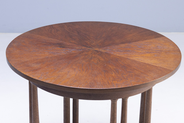 Elegant Art Nouveau seating - table and two armchairs, two stools -, around 1910