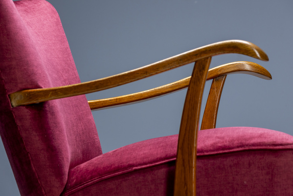 Velvet Duet – Pair of Art Deco Armchairs from the 1930s–40s